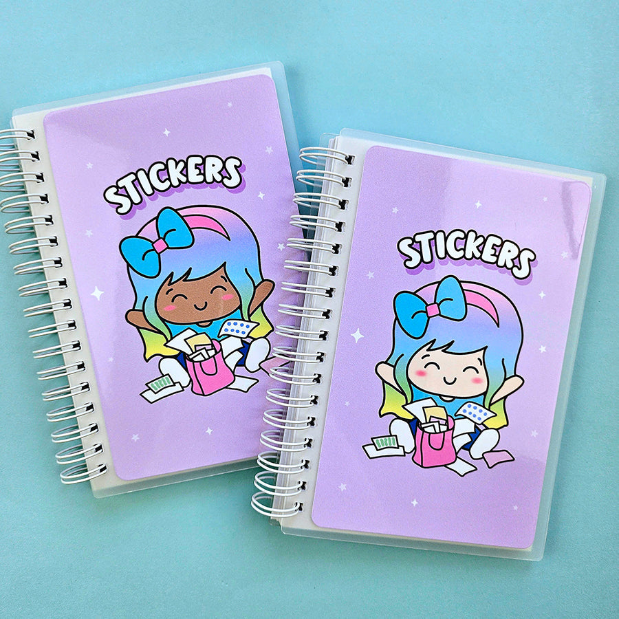 4x6 Luna Planner Party Reusable Sticker Storage Book