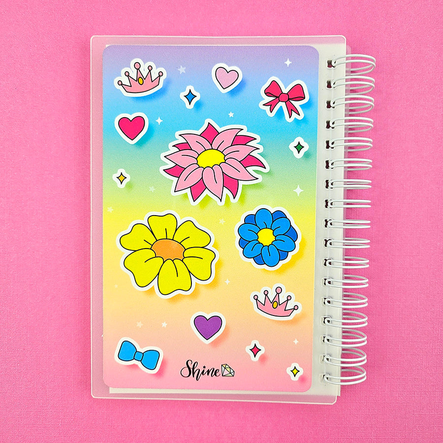 4x6 Sticker Queen Star the Unicorn Rainbow Reusable Sticker Storage Book