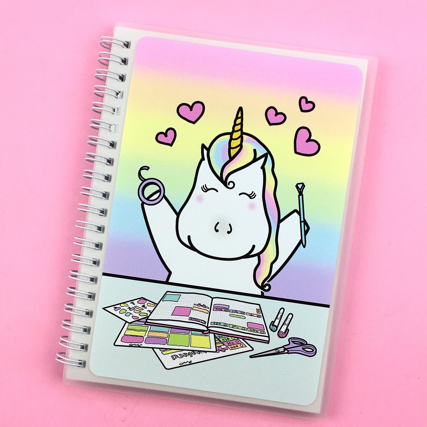 Star the Unicorn Reusable Sticker Storage Book
