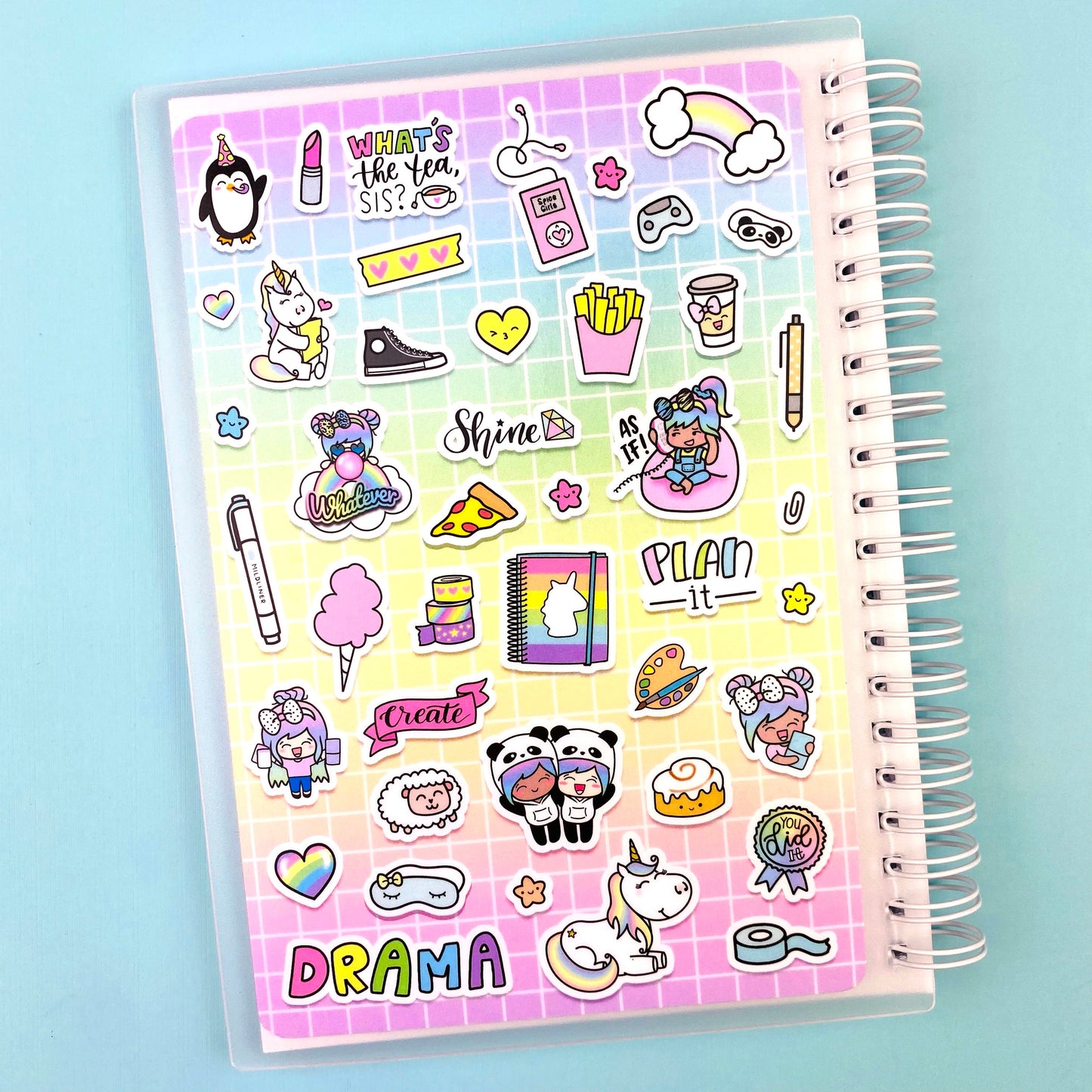 Sticker Collage Reusable Sticker Storage Book