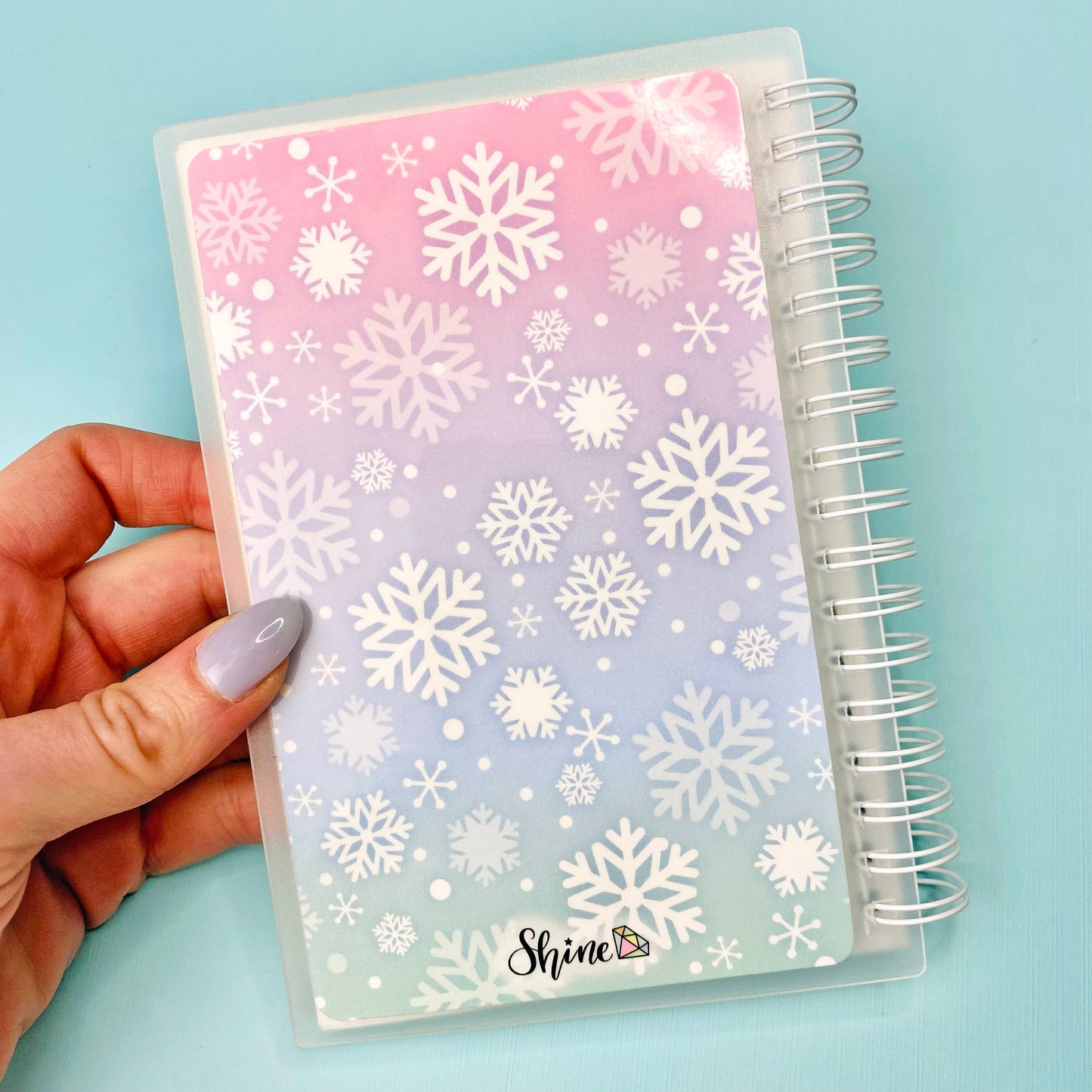 4x6 Pastel Winter Reusable Sticker Storage Book