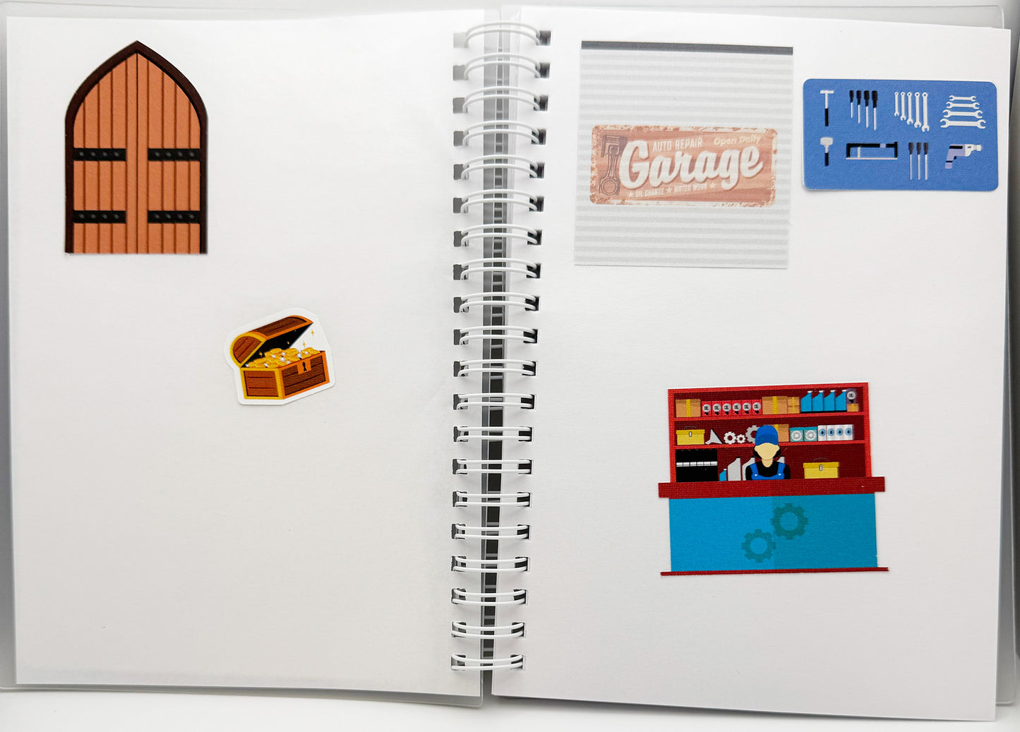 4x6 Pastel Winter Reusable Sticker Storage Book
