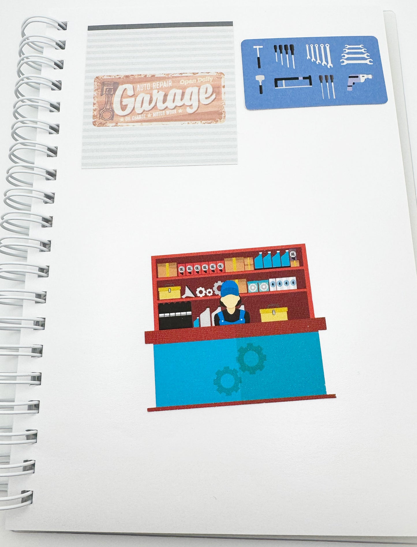 4x6 Pastel Winter Reusable Sticker Storage Book