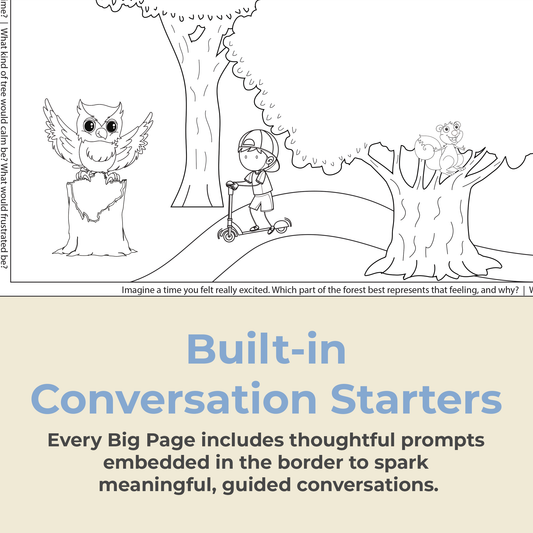 "Heartwood Haven" Giant Coloring Sheet for Weathering the Storm
