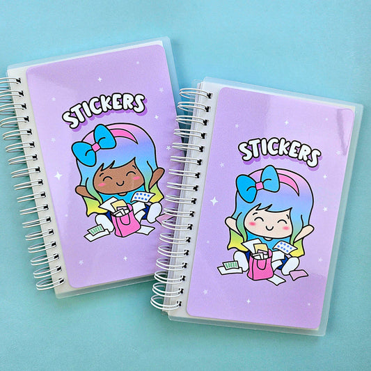 4x6 Luna Planner Party Reusable Sticker Storage Book