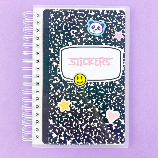 4x6 Composition Notebook Reusable Sticker Storage Book
