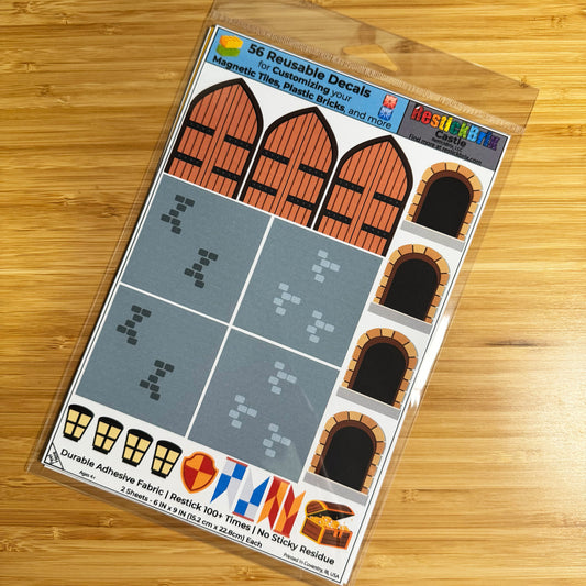 Castle: Reusable Fabric Stickers for Building Toys