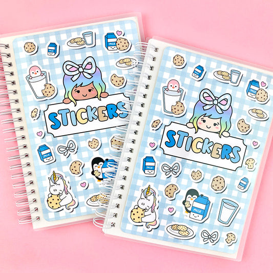 Milk & Cookies Luna Reusable Sticker Storage Book