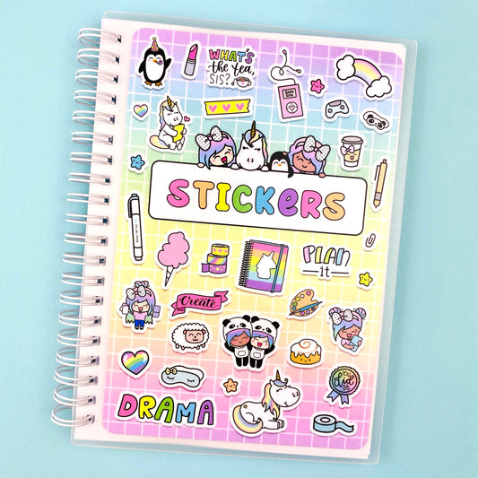 Sticker Collage Reusable Sticker Storage Book