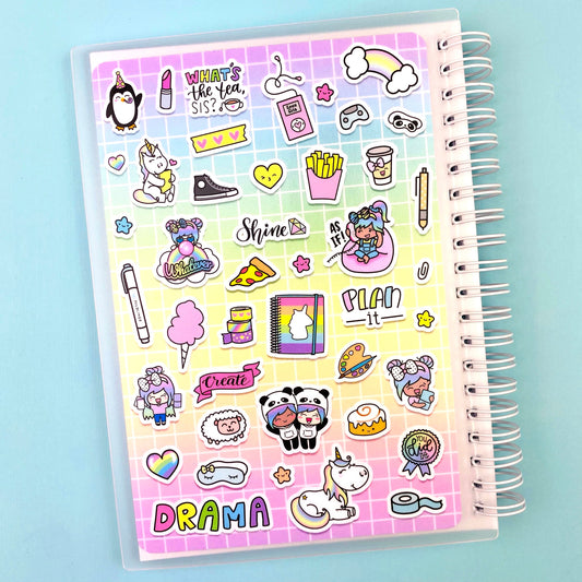 Sticker Collage Reusable Sticker Storage Book