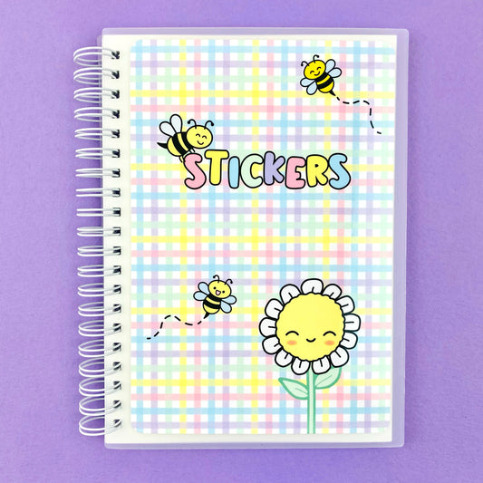 Bee Happy Reusable Sticker Storage Book