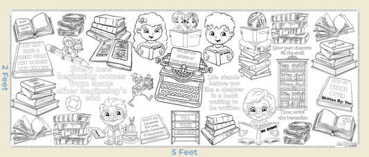 "Chapters of Life" Giant Coloring Sheet for New Beginnings