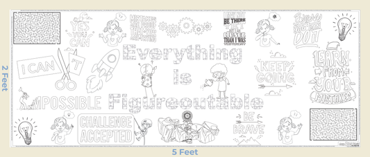 "Figureoutable" Giant Coloring Sheet for Solving Problems