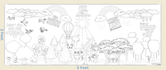 "Heartwood Haven" Giant Coloring Sheet for Weathering the Storm