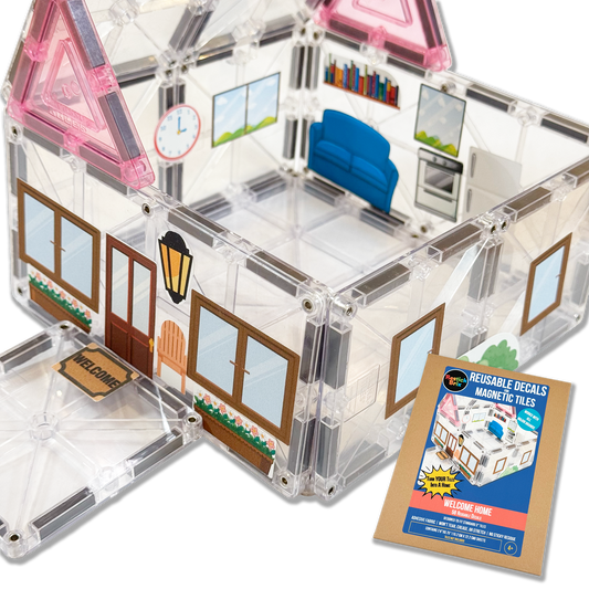 Welcome Home: Reusable Decals for Customizing Magnetic Tiles